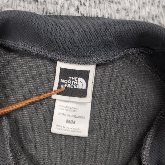 The North Face Sweater Women Medium Gray Normcore Quarter Zip Outdoor Pullover - Picture 3 of 7
